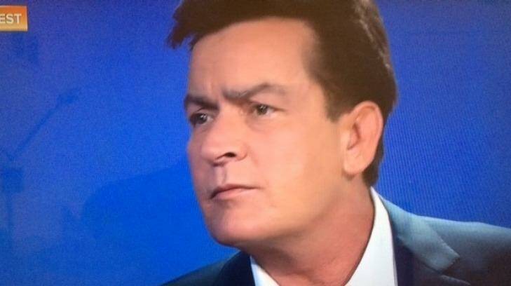 'I am here to admit I am HIV positive' ... Actor Charlie Sheen on NBC's Today show. Photo: NBC