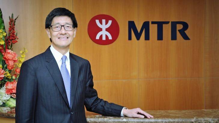 MTR chief executive Lincoln Leong said the company wants to strengthen its foothold in Australia. Photo: MTR
