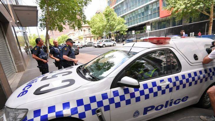Alleged Bourke Street killer Dimitrious "Jimmy" Gargasoulasen route to the Melbourne Magistrates Court. Photo: Eddie Jim