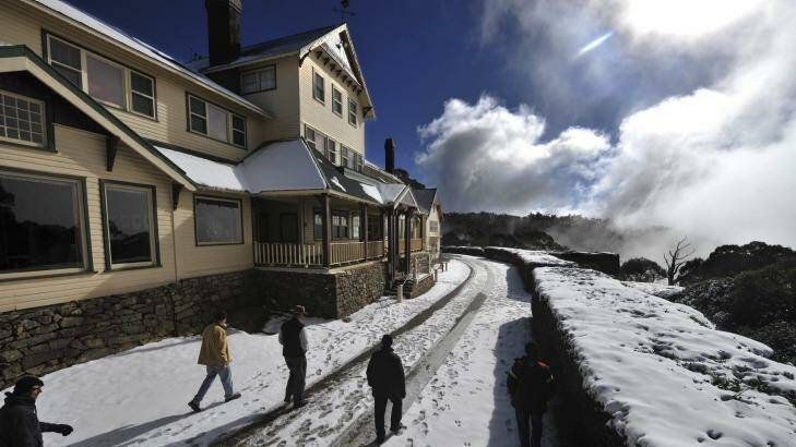 Mount Buffalo Chalet, June 2010. The proposal to revive and reopen the chalet was presented to the chief executive and board of Parks Victoria last week. Photo: Joe Armao