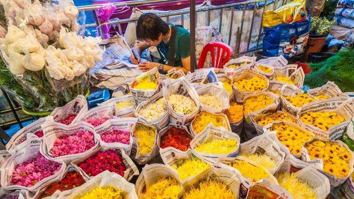 The flower market Pak Khlong Talat. Photo: iStock