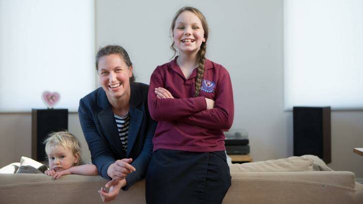 Emily Meyer has been helping deliver the ethics program at Toorak Primary School, which her daughter Jemima attends. Photo: Simon Schluter