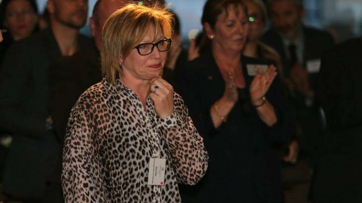 Rosie Batty just after her award was announced. Photo: Wayne Taylor