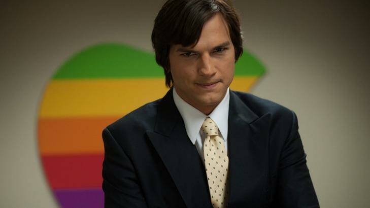 Ashton Kutcher plays inspired tech visionary Steve Jobs.