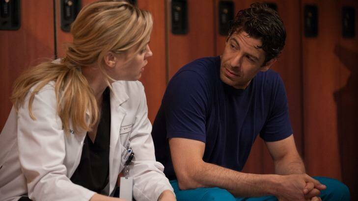 Melissa George as Dr Alex Panttiere and Don Hany as Dr Jesse Shane in <i>Heartbeat</i>. Photo: NBC