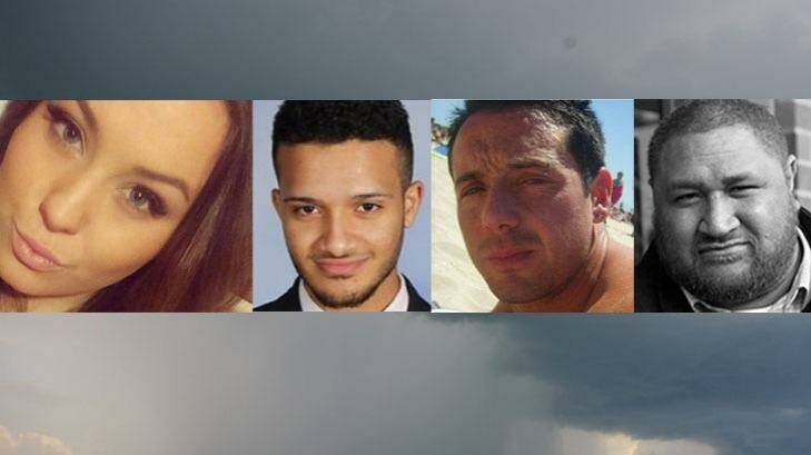 Thunderstorm asthma victims: Hope Carnevali (left), Omar Moujalled, Apollo Papadopoulos, and Clarence Leo. Photo: Supplied