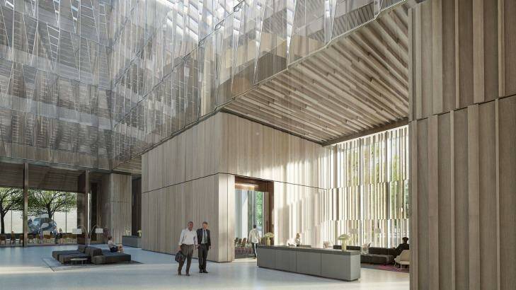 Artist impressions of the inside of Australia's new embassy in Washington DC. Photo: Supplied