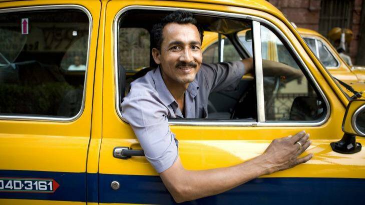 India's famous Ambassador taxi drivers.