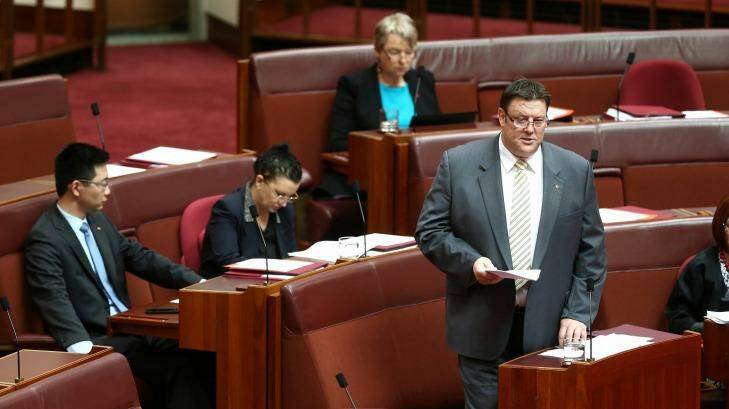 Senator Glenn Lazarus says launching the inquiry into the Queensland government was "something I had to do". Photo: Alex Ellinghausen