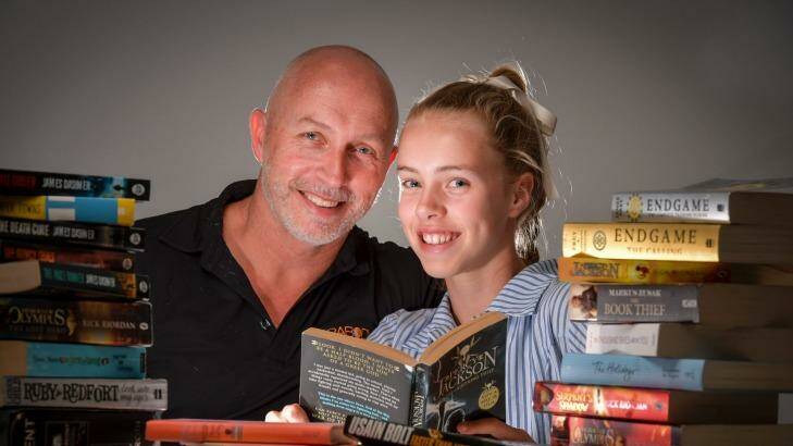 Rod Brooks and his daughter Madi, a year 7 student who was offered four school scholarships Photo: Eddie Jim