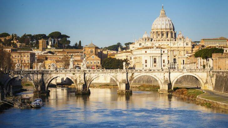 The spectacular view of St Peter's Cathedral as seen from the Tiber. Photo: iStock