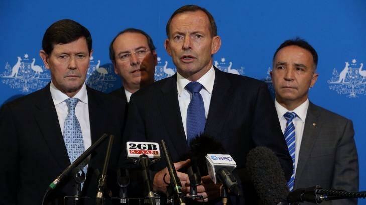 Prime Minister Tony Abbott on Wednesday. Photo: Andrew Meares