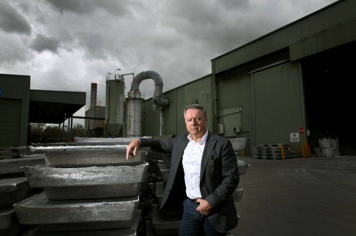 Joel Fitzgibbon wants the Hunter to lead the gas economy with an import terminal at Newcastle. Did not rule out extracting gas in the region but not at the expense of agriculture land. Photographed at Weston Aluminium.  7th MARCH 2017 - PHOTO BY MARINA NEIL - NEWCASTLE HERALD Photo: MARINA NEIL