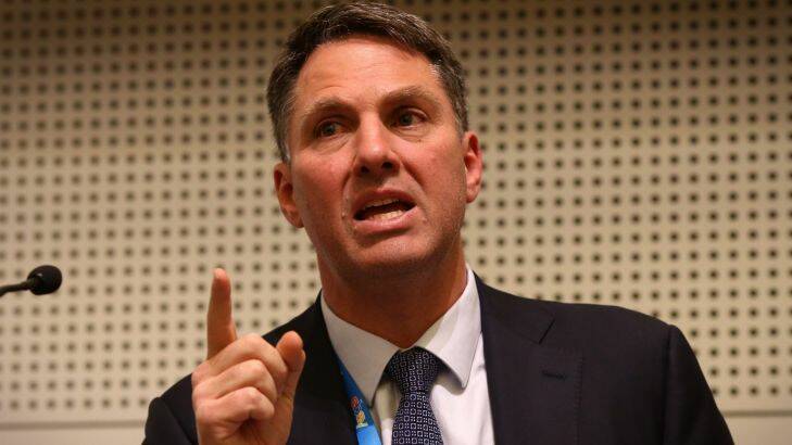 Shadow Immigration minister Richard Marles addressed a Fringe event on refugee policy at the ALP National Conference in Melbourne on Friday 24 July 2015. Photo: Andrew Meares