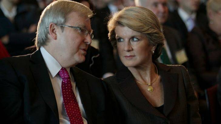 In terms of the size of Australia's aid budget, Julie Bishop has compared poorly to other foreign ministers, including Kevin Rudd. Photo: Alex Ellinghausen