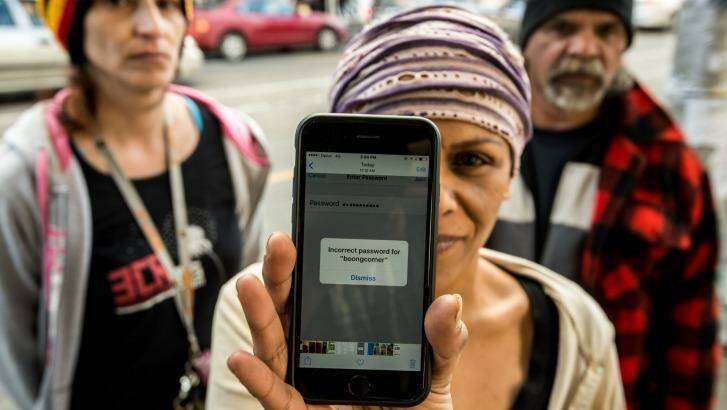 Local Aboriginals in Collingwood are offended by a racist wi-fi name called "boongcorner". Photo: Justin McManus
