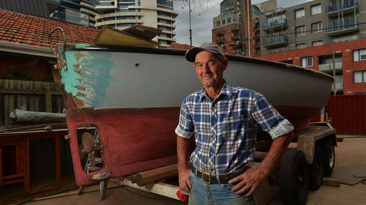 Aristocracy: Doug Beazley is the last in a long line of Port Melbourne fishermen. Photo: Michael Clayton-Jones
