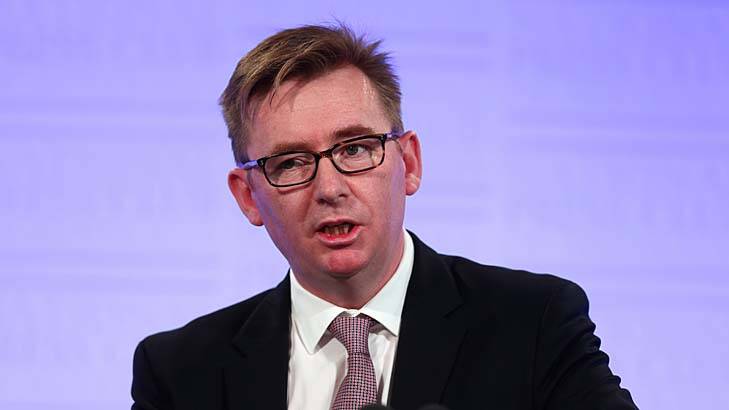AMA president Brian Owler at the National Press Club in Canberra on Wednesday. Photo: Alex Ellinghausen