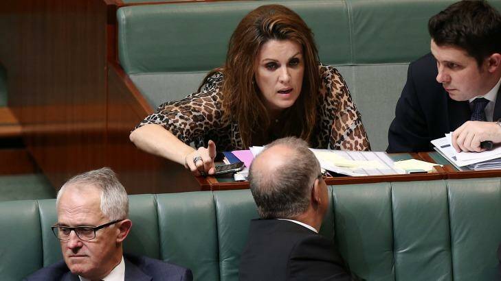Ms Bishop says it's time former prime minister Tony Abbott's chief of staff, Peta Credlin, was allowed to move on with her life. Photo: Alex Ellinghausen 