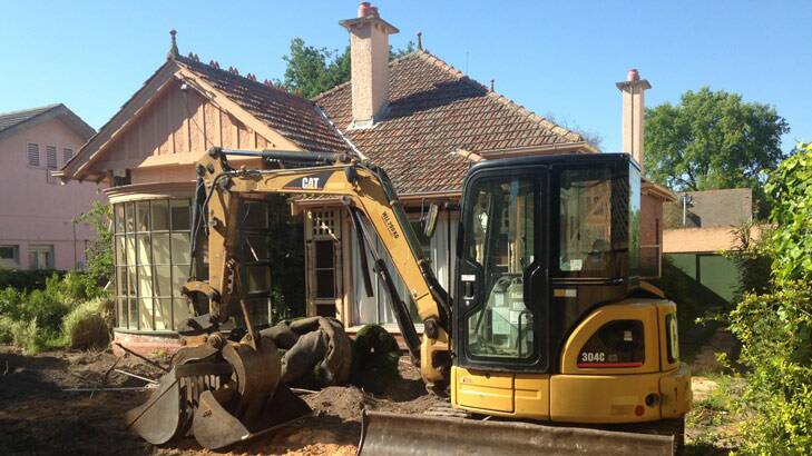 Demolition has begun at Ngara, the Kew childhood home of Gough Whitlam.
