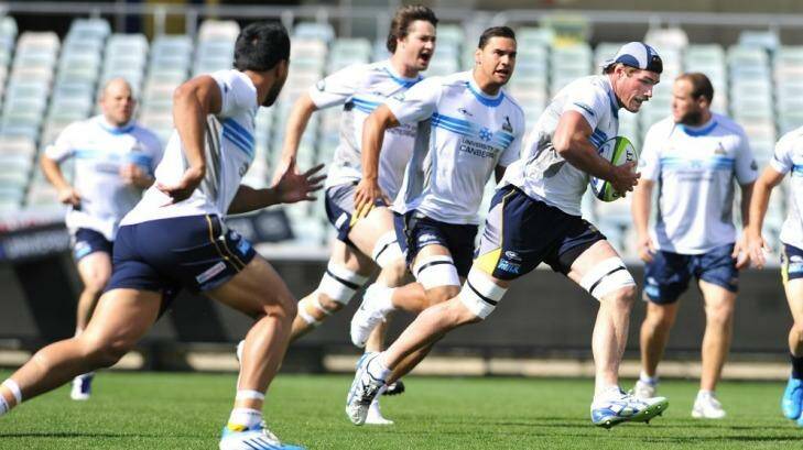 ACT Brumbies Captains Run at Canberra Stadium. Photo: Jeffrey Chan