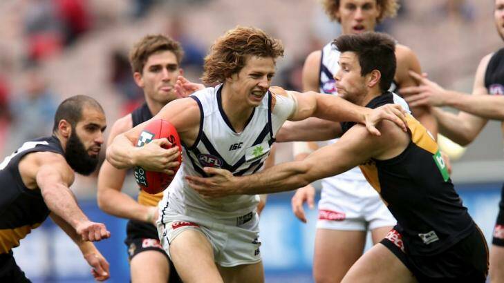 Nathan Fyfe says his Docker teammates are eager to get back on track. Photo: Pat Scala