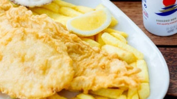 Hunky Dory's signature fish and chips.