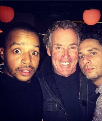 <i>Scrubs</i> ... Donald Faison, John C. McGinley and Zach Braff reunited. Photo: Instagram
