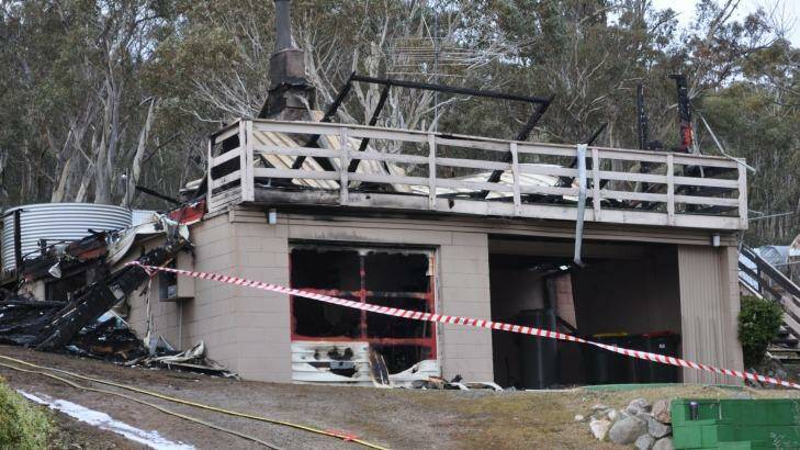 The house in Anglers Reach destroyed by a fire in which a four-year-old boy died. Photo: Nathan Thompson