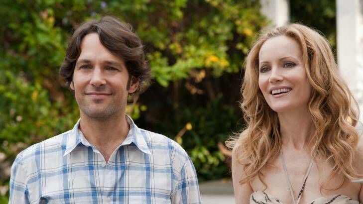 The real Paul Rudd, with Leslie Mann in a scene from This is 40.