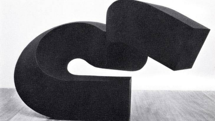Missing: Clement Meadmore's small steel sculpture Wave.  Photo: Penny Stephens