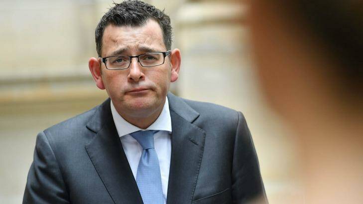Premier Daniel Andrews has interrupted his holiday to join negotiations. Photo: Joe Armao