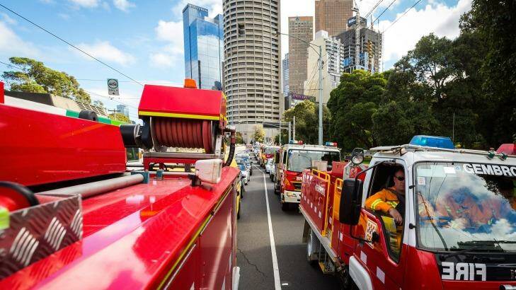 The Country Fire Authority is expected to reject the "current form" of the firefighters' union's list of claims being negotiated with the state government. Photo: Chris Hopkins