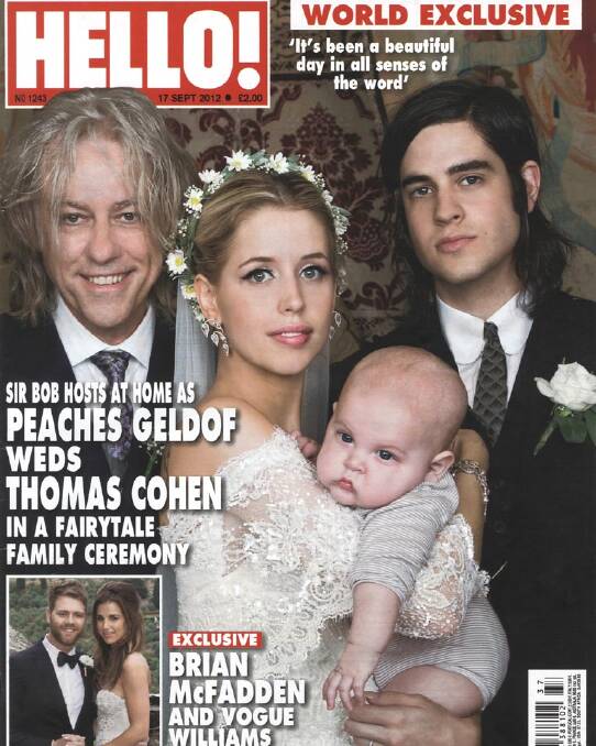 Peaches Geldof wedding from Hello Magazine Photo: .