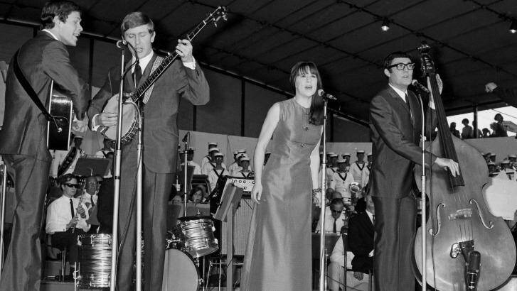 The Seekers attracted a record-making 200,000 fans at the Sidney Myer Music Bowl in 1967. Photo: Supplied