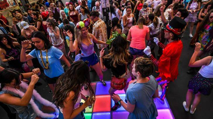 Instead of hitting the gym or going for a run, dancers shake it out at Morning Gloryville. Photo: Justin McManus