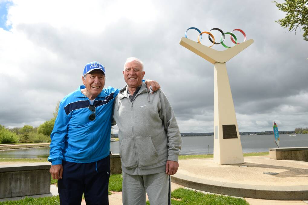 Settled: 1956 Italian rowing Olympians Cosimo Campioto and Antonio Casuar loved Ballarat so much they migrated to Australia.
