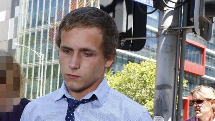 Caleb Jakobsson, charged with culpable driving, appears at the County Court. Photo: Fairfax Media