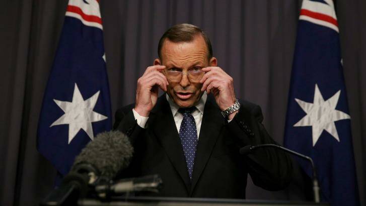 Resisting calls to dismiss royal commissioner: Prime Minister Tony Abbott. Photo: Alex Ellinghausen