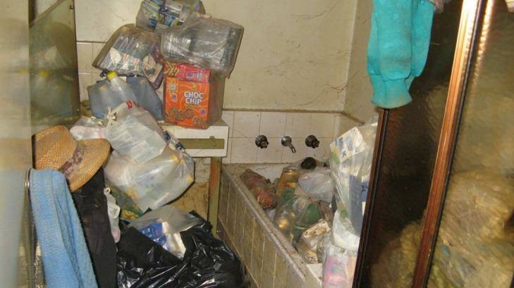The home of a 79-year-old woman from the Caulfield area who had been living in squalor. Photo: Supplied