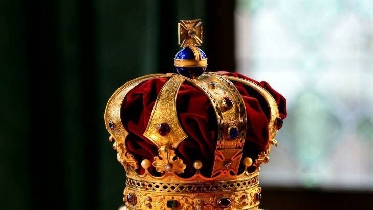 The Hanoverian royal crown  at Marienburg Castle near Pattensen, Germany. Prince Ernst August of Hanover presented the insignia of the Hanoverian kings in the former summer residence of the House of Welf.  Photo: Supplied