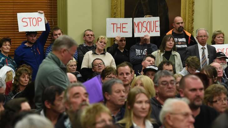Police were called in to maintain order at the City of Greater Bendigo council meeting earlier this month. Photo: Bendigo Advertiser