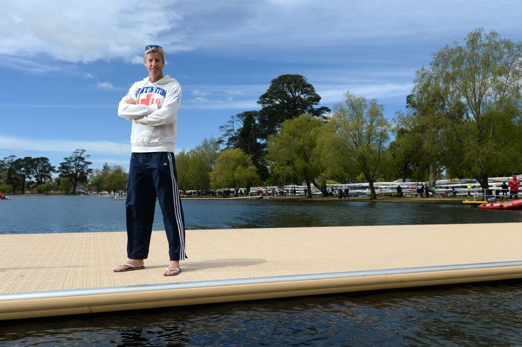 World Masters Rowing Championships - Australian Olympic team rower James Tomkins after arriving in town. *** Local Caption *** James Tomkins