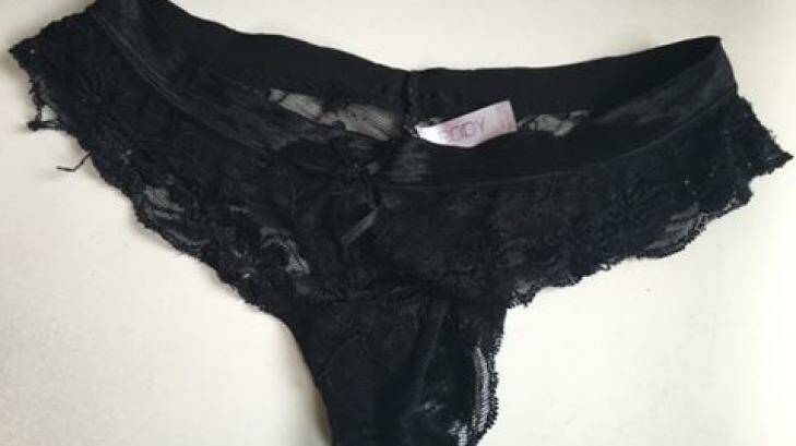 Underwear placed in a letterbox at a home in Surrey Hills. Photo: Supplied