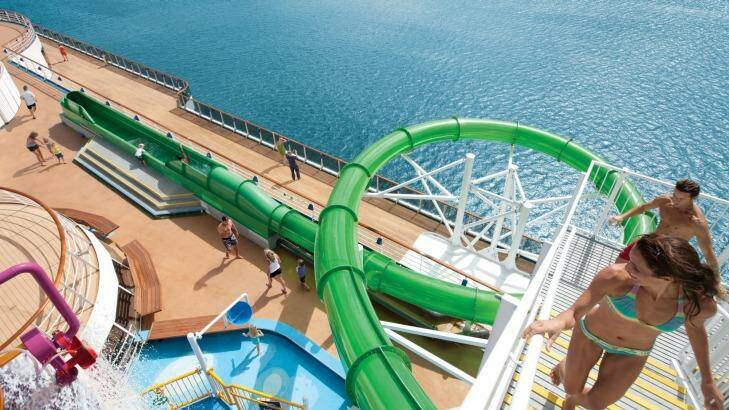 Carnival Spirit's water slide is part of a plan to give all guests a quality holiday experience.