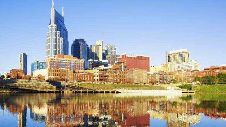 Downtown Nashville during a beautiful early morning.
