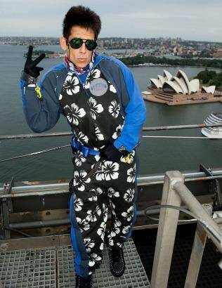 Stiller hammed it up in Sydney last month.  Photo: Brendon Thorne/Getty Images