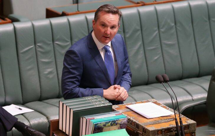 Shadow Treasurer Chris Bowen speaks in the Omnibus Bill at Parliament House in Canberra on Wednesday 14 September 2016. Photo: Andrew Meares  Photo: Andrew Meares