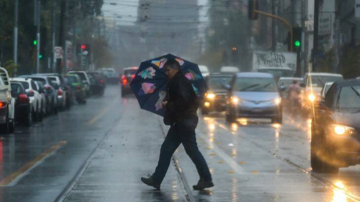 Storms hit Melbourne in May.  Photo: Justin McManus