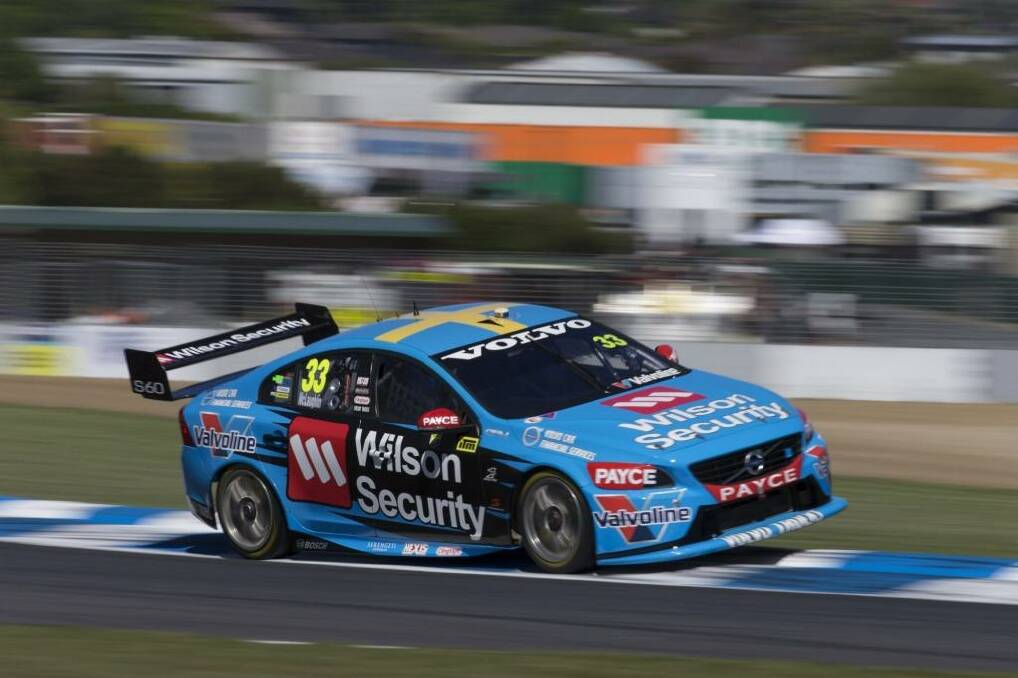 Scott McLaughlin in action at practice on Friday. Photo: Mark Horsburgh/Edge Photographics Photo: Darrell O'Connor